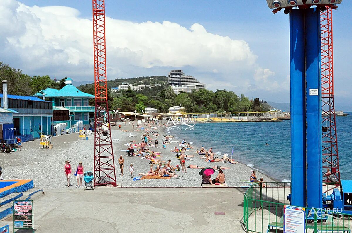 Пляж ласковый берег республика крым алушта фото Пляжи Алушты
