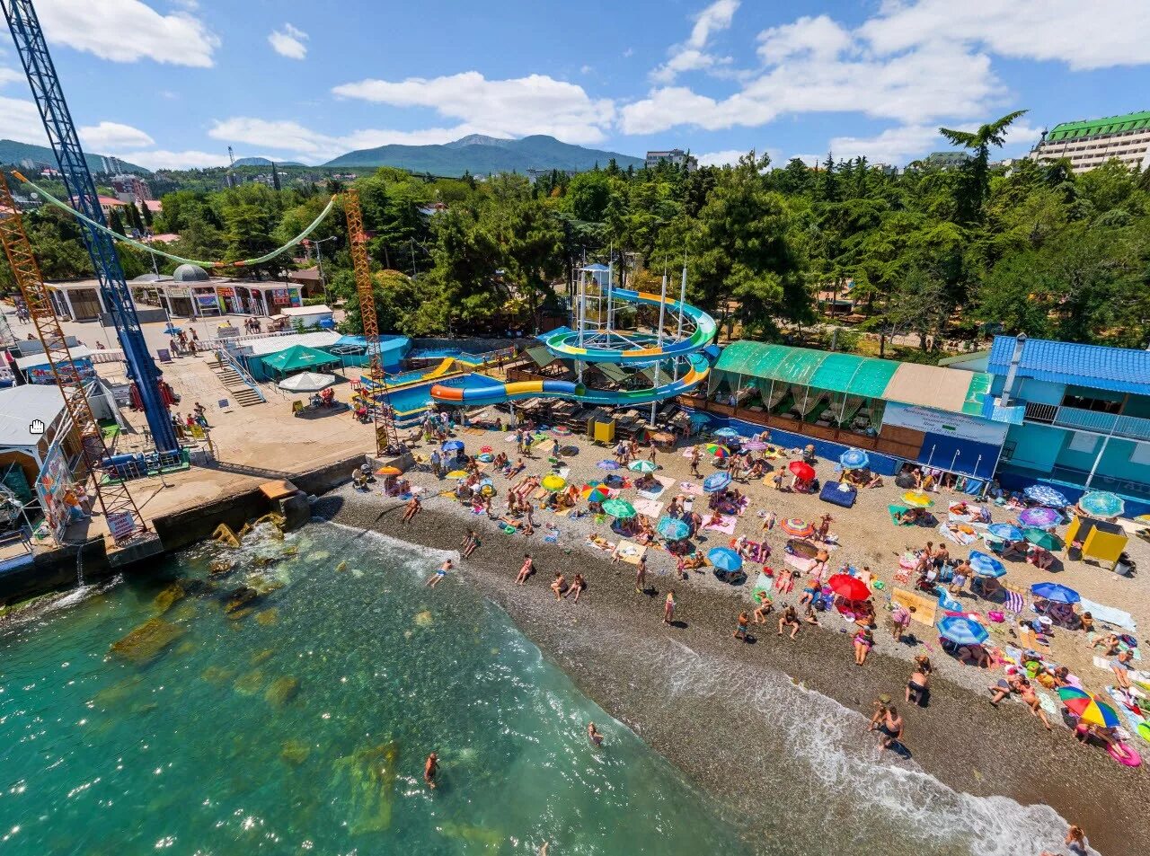Пляж ласковый берег республика крым алушта фото Санатории и пансионаты Алушты с собственным пляжем и с открытым бассейном - серв