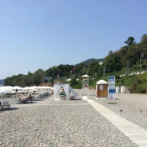 Пляж ласточка сочи фото Photos at Пляж "Ласточка" - Сочи, Краснодарский край