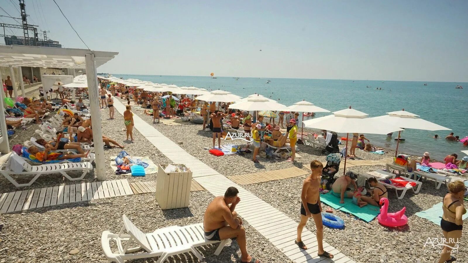 Пляж лазаревское фото Фотогалерея Пляж Морская звезда в Лазаревское Фото на сайте Azur.ru