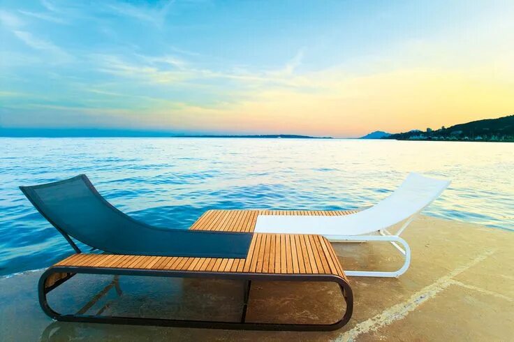 Пляж лежак фото TANDEM - EGO Paris Sun lounger, Outdoor, Outdoor seating