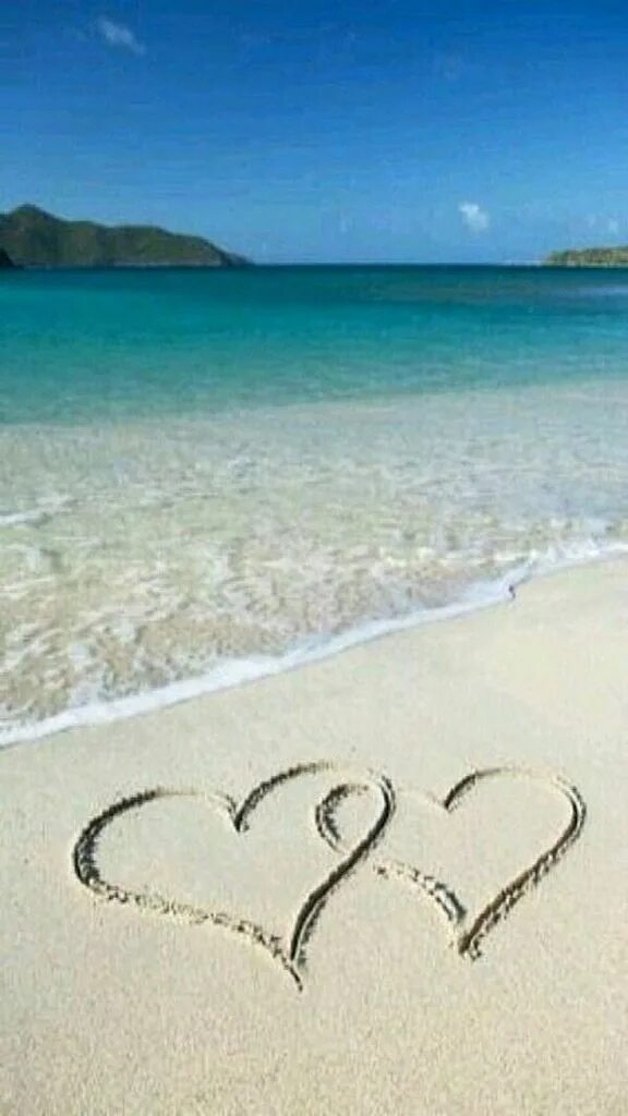Пляж любовь фото iPhone Wallpaper - Valentine's Day tjn Beach heart, Beach life, Heart in nature