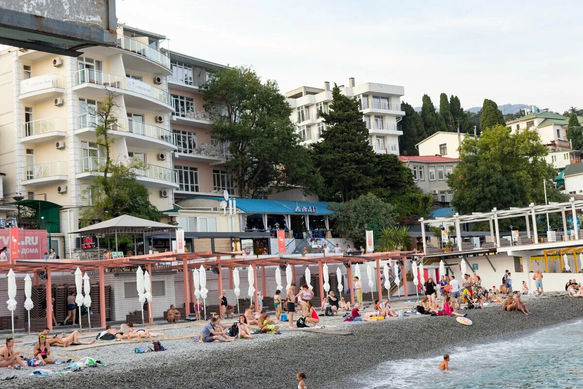 Пляж массандра республика крым ялта фото Массандровский пляж в Ялте (Крым). Минусы и плюсы Записки на коленке Дзен