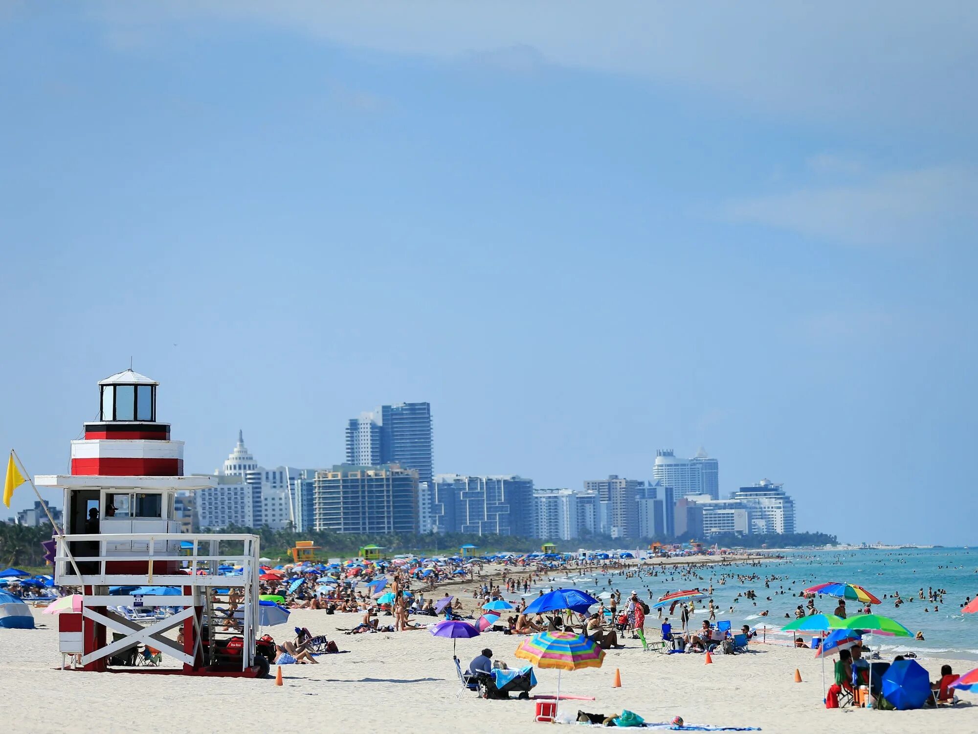 Пляж маями фото Miami to Close Beaches July 4 Weekend Due to Florida Coronavirus Fears - Busines