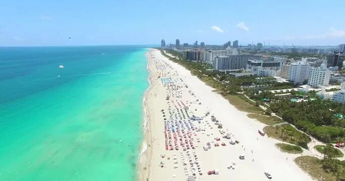 Пляж майами крым фото Miami Beach Umbrellas Video Footage - Browse 1,412 HD Stock Video and Footage Ad