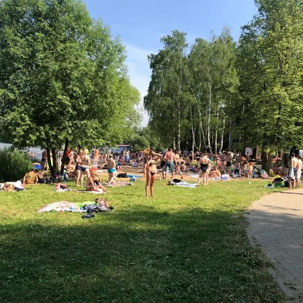 Пляж московская область долгопрудный фото Долгопрудненский пляж - Парковая ул.