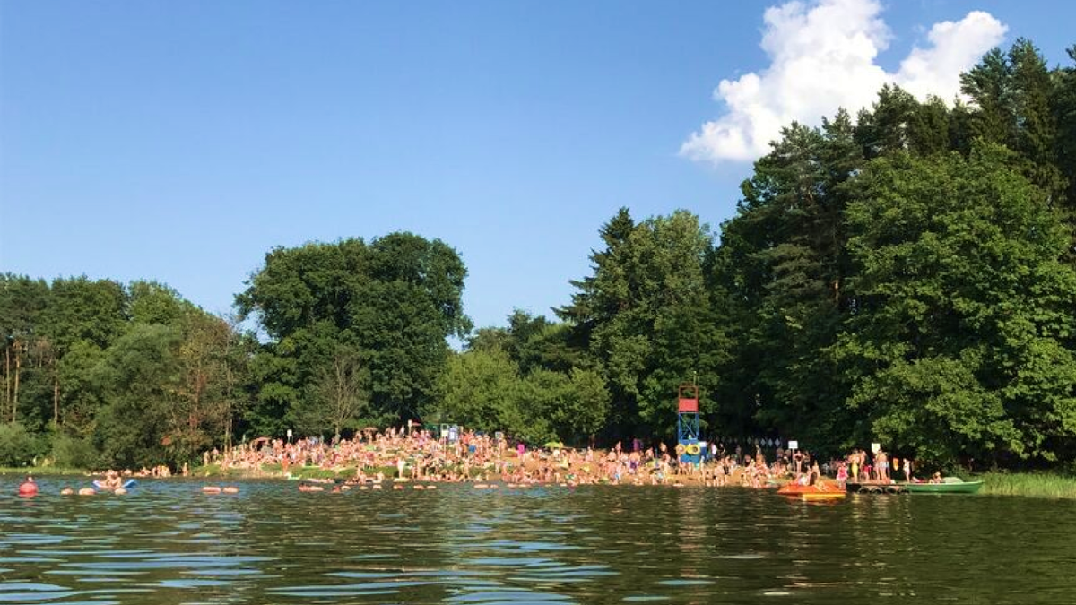 Пляж московская область истра фото Пляжи на Новой Риге Коттеджный посёлок Sokolniki Park Дзен