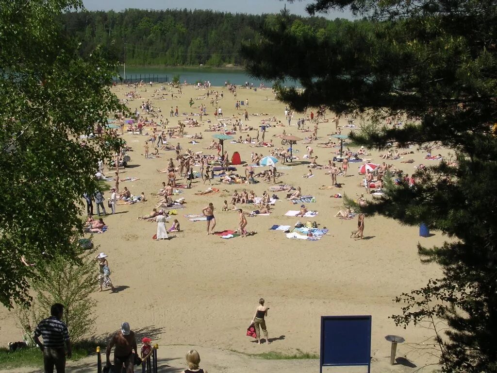 Пляж московская область лыткарино фото и видео Фото View on lake (Volkusha) в городе Лыткарино