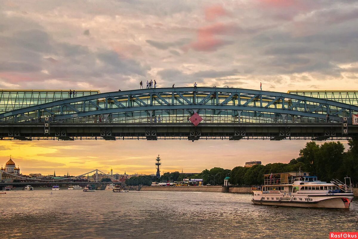 Пляж москва андреевский пешеходный мост фото Фото: Про мосты.... Евгеша Сафронова. Город - Фотосайт Расфокус.ру