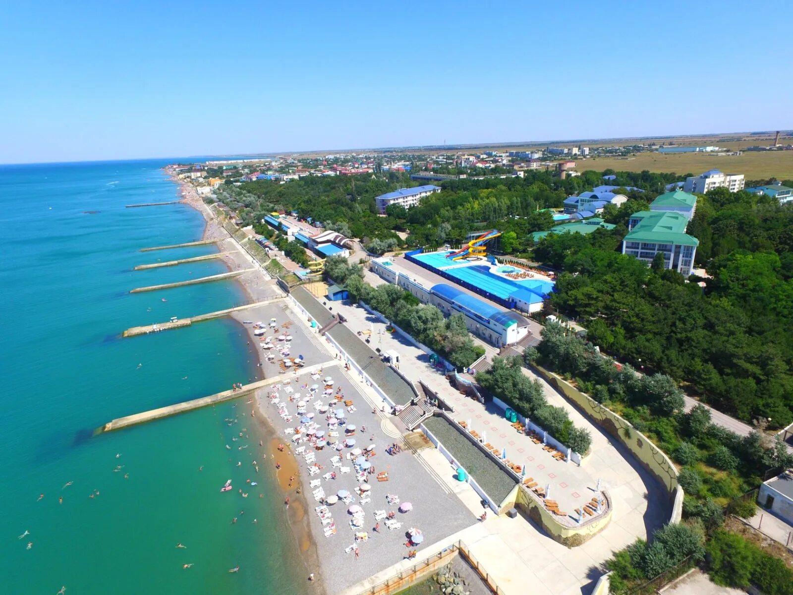 Пляж николаевка крым фото Фотогалерея - Пансионат "Лучезарный" Николаевка Западный берег Крыма