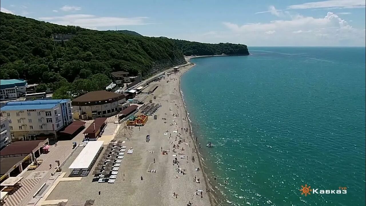 Пляж новомихайловский туапсинский район фото Гостиница "Форт" в п. Новомихайловский. Аэросъемка - YouTube