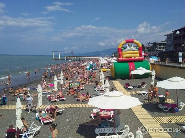 Пляж огонек фото Отзыв о Пляж "Огонек" (Россия, Адлер) Не Мальдивы, ох, не Мальдивы.