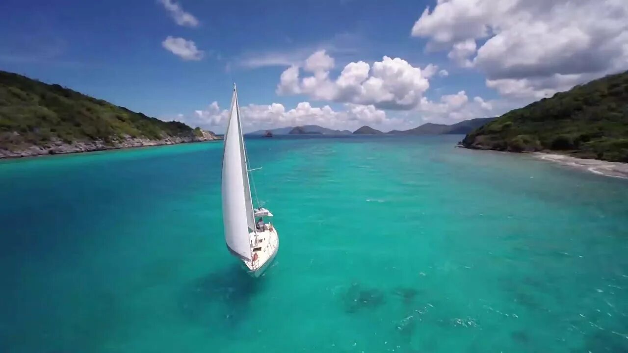 Пляж парус фото Stay and Sail Lovango Cay - YouTube