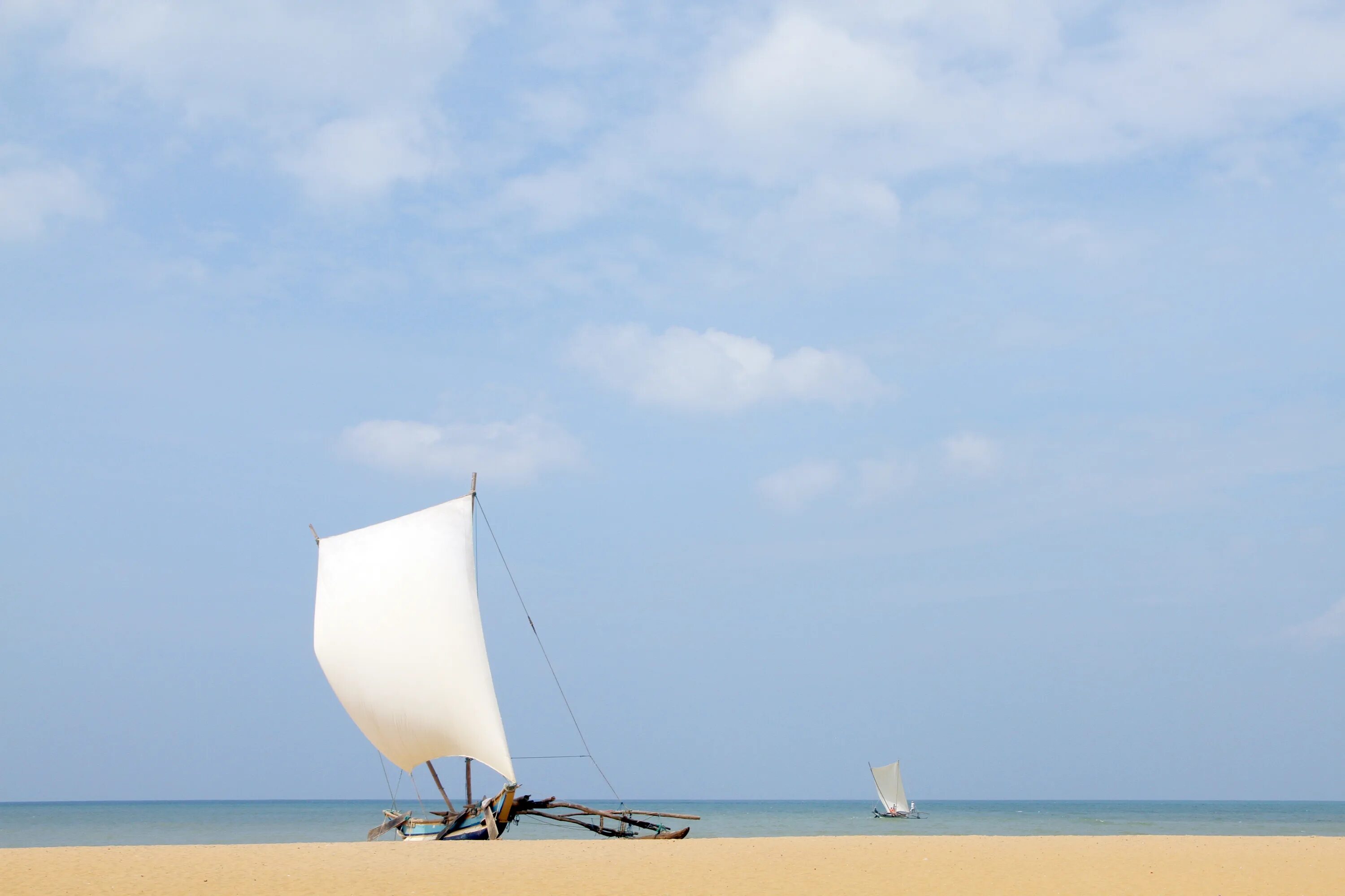 Пляж парус фото Sail Boat white free image download
