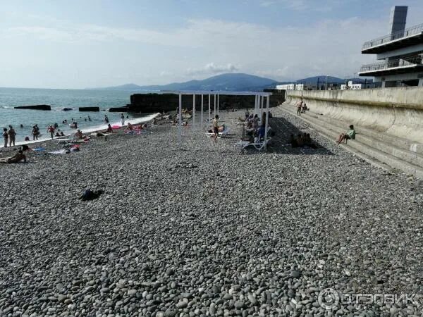 Пляж парус сочи фото Отзыв о Пляж "Парус" (Россия, Адлер) Рядом с одним из красивейших вокзалов Росси
