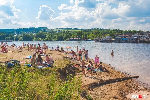 Пляж пермь микрорайон камская долина фото В Перми 18 августа был побит суточный температурный рекорд, который держался с 1