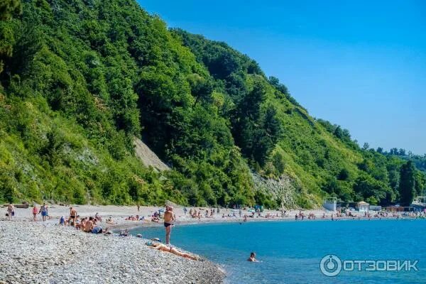 Пляж приморский краснодарский край туапсе фото Отзыв о Приморский пляж (Россия, Туапсе) Почти что "дикий" пляж.