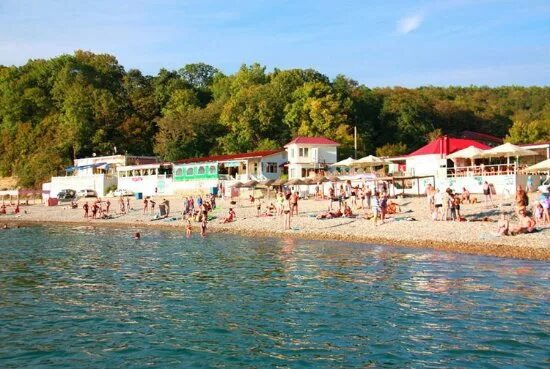 Пляж приморский краснодарский край туапсе фото Собственный пляж на территории турбазы Приморская - Picture of Tourist Base Prim