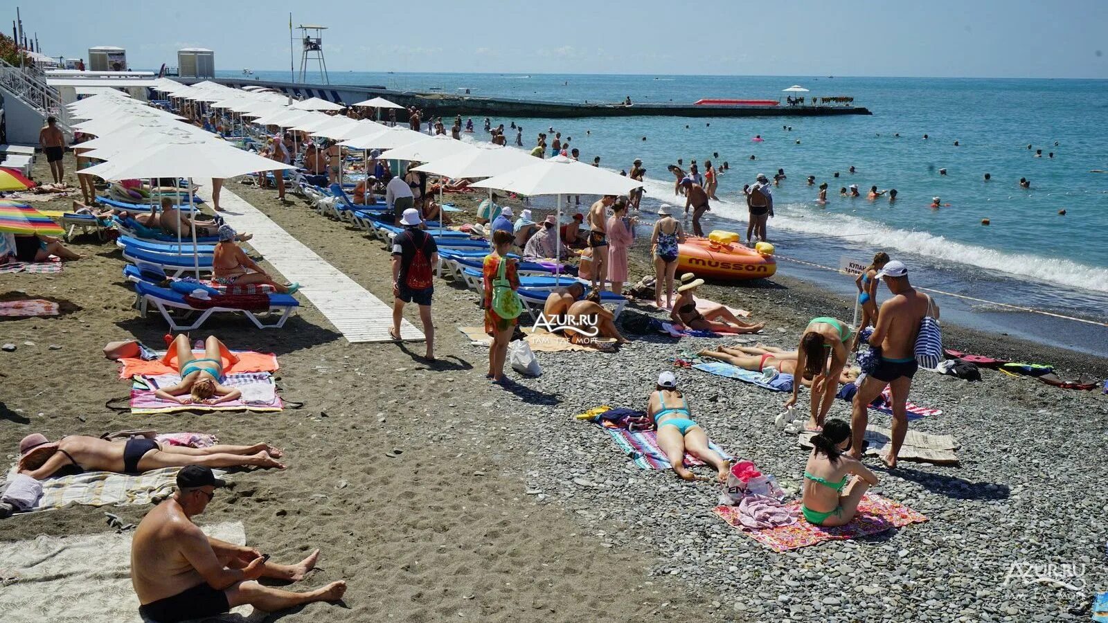 Пляж приморский сочи фото Фотогалерея Пляж Приморский 2 в Сочи Фото на сайте Azur.ru