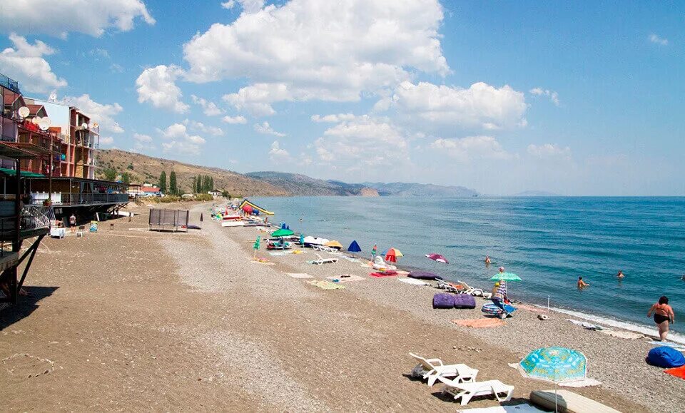 Пляж приветное крым фото Пляжи Крыма - Малореченское, Рыбачье, Приветное. Крым.Путешествия Дзен
