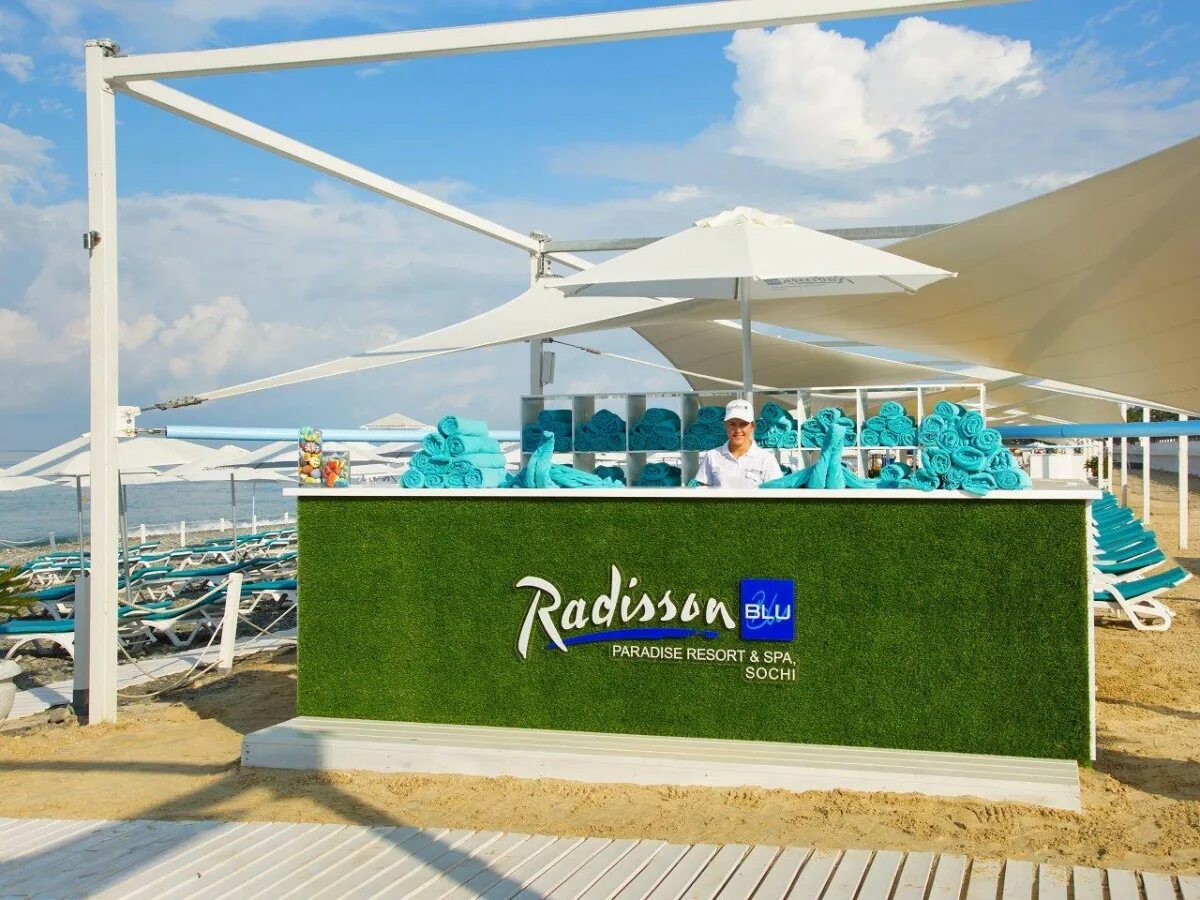 Пляж рэдиссон фото Туры в отель RADISSON COLLECTION PARADISE RESORT & SPA, Сочи (Россия)