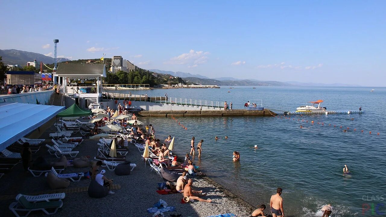 Пляж республика крым алушта фото Городской пляж в Алуште