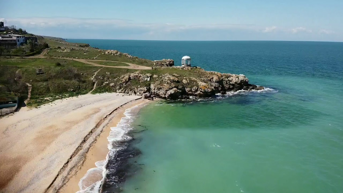 Пляж республика крым ленинский район щелкино фото Почему россияне не особо любят отдыхать на Азовском море? Объясняем просто Этоба