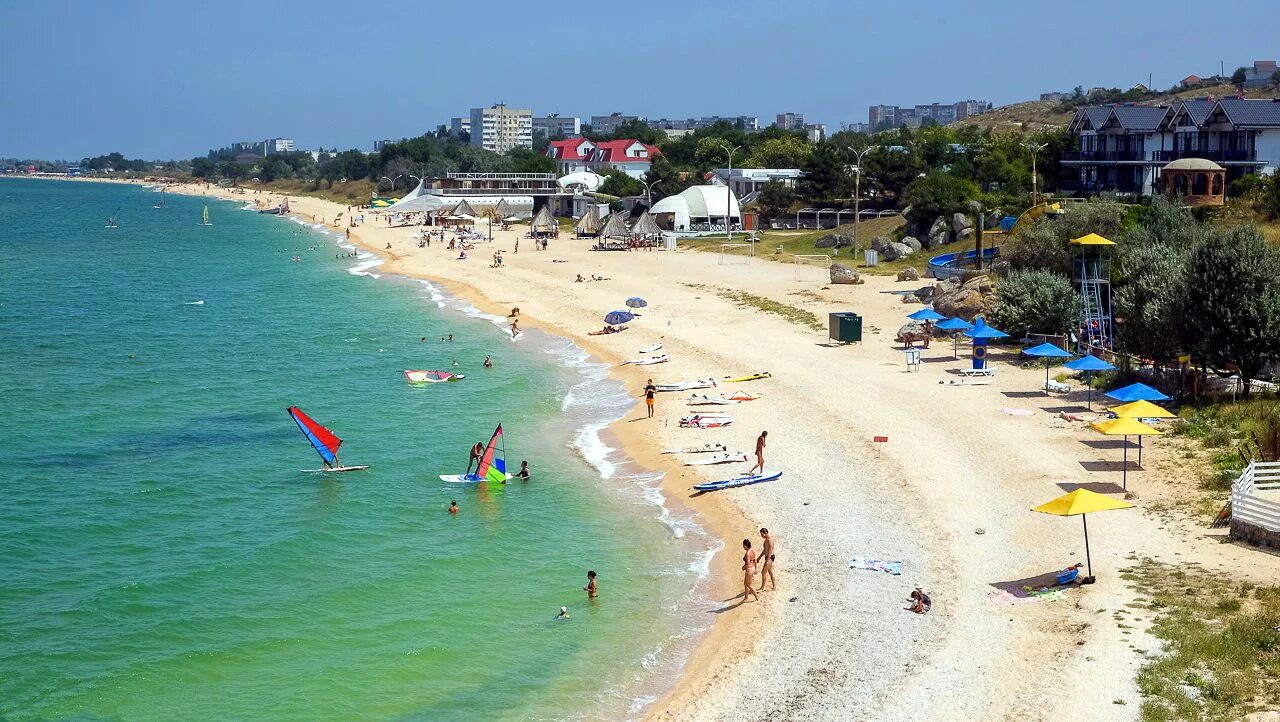 Пляж республика крым ленинский район щелкино фото Город Щелкино в Крыму. - DRIVE2