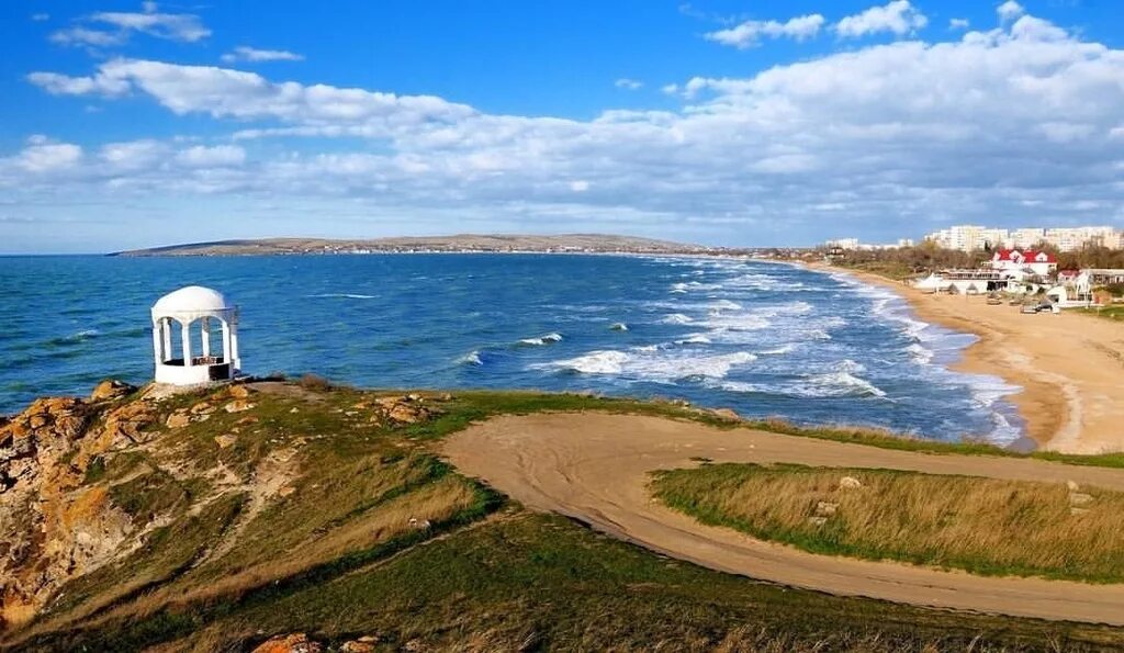 Пляж республика крым ленинский район щелкино фото Республика крым щелкино