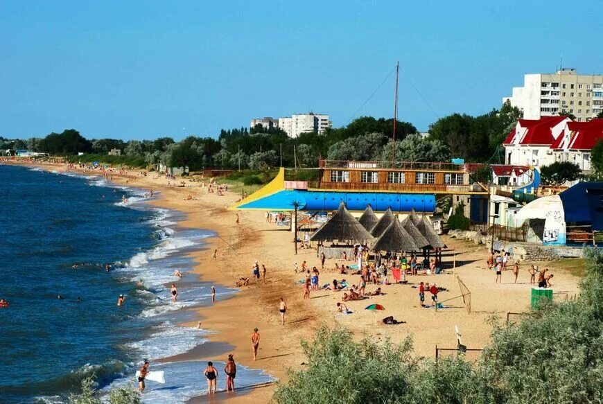 Пляж республика крым ленинский район щелкино фото Пляж Щелкино - фото, отзывы, отели рядом, на карте, как добраться - Туристер.Ру