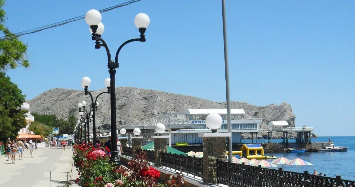 Пляж республика крым судак набережная улица фото sam_2139