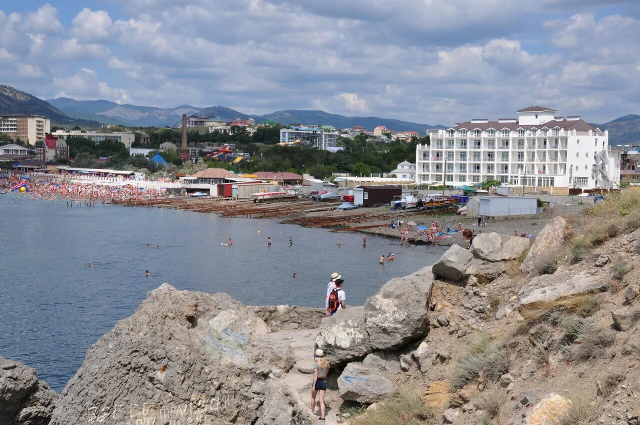 Пляж республика крым судак набережная улица фото Photo: Central Beach, beach, Russia, Republic of Crimea, Sudak, Naberezhnaya uli
