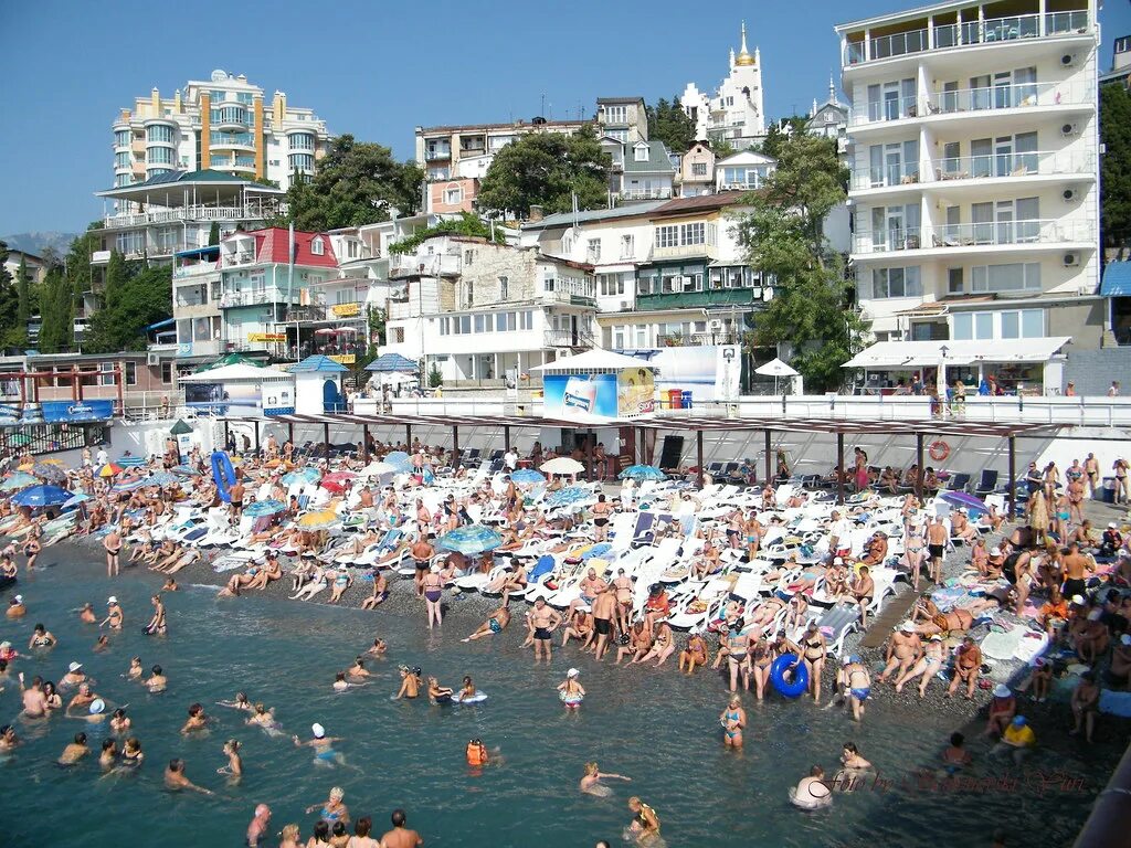 Пляж республика крым ялта фото Massandra beach Массандровский пляж Ялта Крым ☠ Yury Semenovsky ☠ Flickr