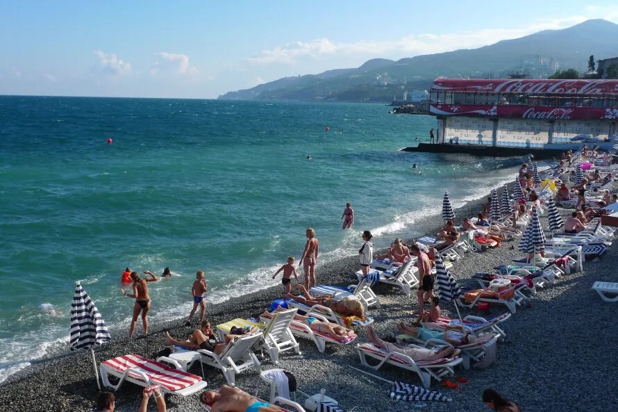 Пляж республика крым ялта фото Ялта. Что нужно знать об отдыхе в Ялте 2024, Крым. Пляжи, развлечения, достоприм