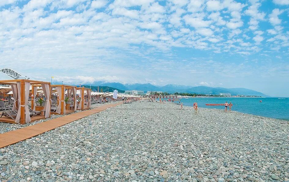Пляж роза хутор адлер фото Пляж "Роза Хутор" в Олимпийском парке