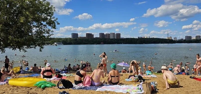 Пляж рублево московская область фото Привет с пляжа "Рублево"! Земляки, признавайтесь, кто как провел жаркие выходные