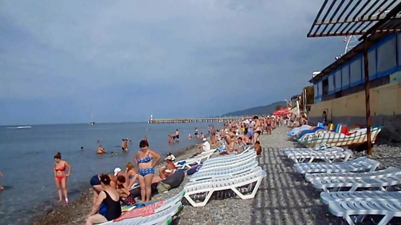 Пляж салют сочи фото Пляж детского лагеря Салют. Лазаревское, Сочи 2013 - YouTube