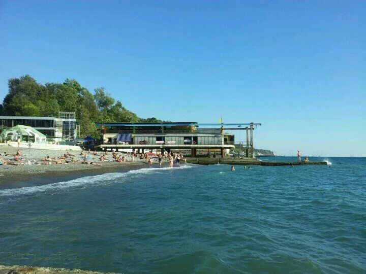 Пляж салют сочи фото Salyut Sanatorium beach, beach, Russia, Krasnodar Territory, Sochi, mikrorayon N