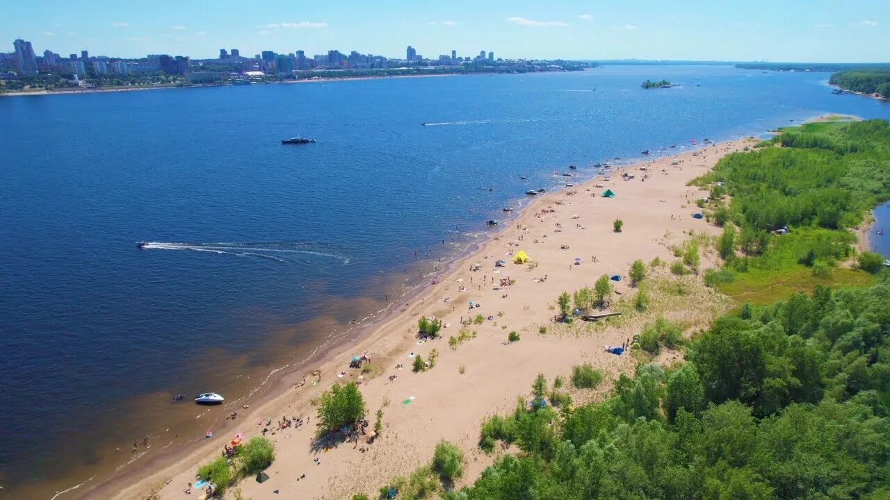 Пляж самары фото Пляж за Волгой в Самаре - YouTube