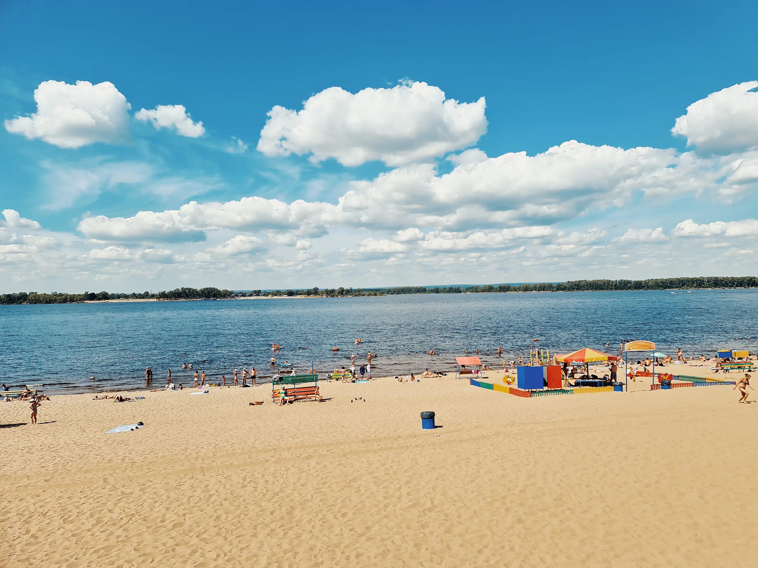Пляж самары фото Panorama: Accessible Beach, beach, gorodskoy okrug Samara, Samarskiy District - 