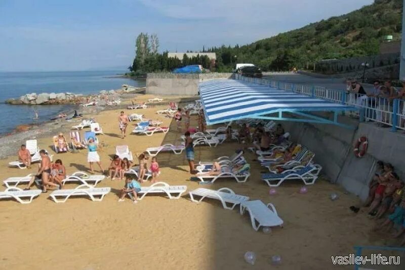 Пляж санатория алушта фото Пляж в Семидворье (Алушта) - фото, отзывы, GPS координаты