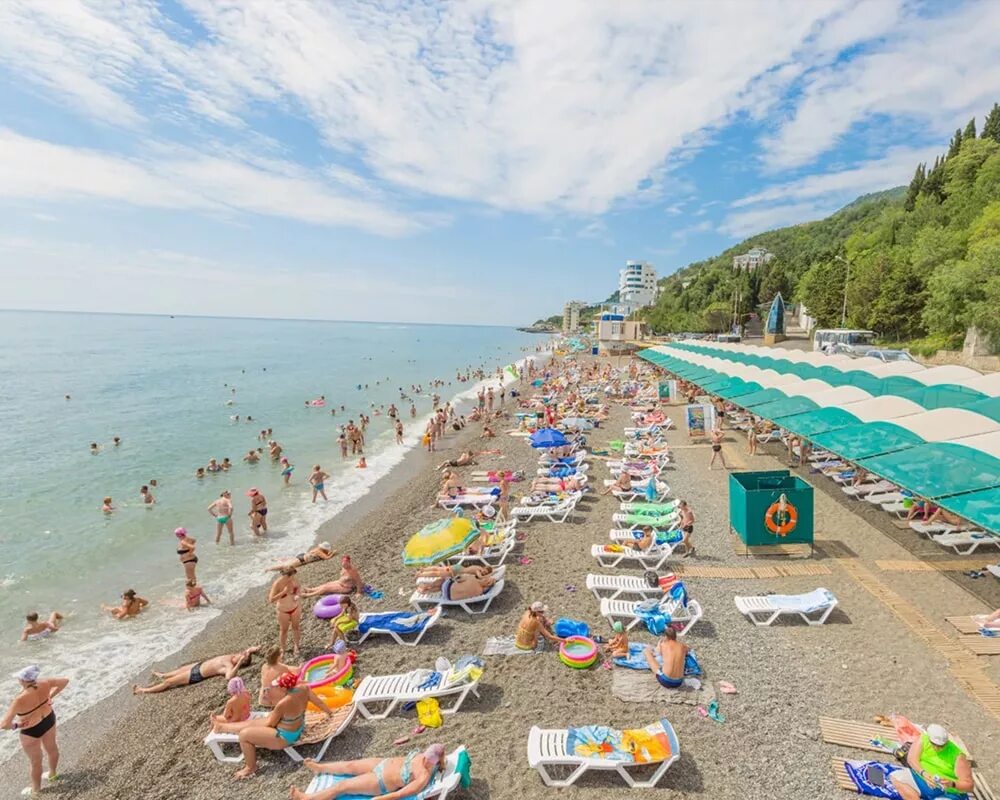 Пляж санатория алушта фото Санатории и пансионаты России с подогреваемым бассейном и среднего класса и с ре