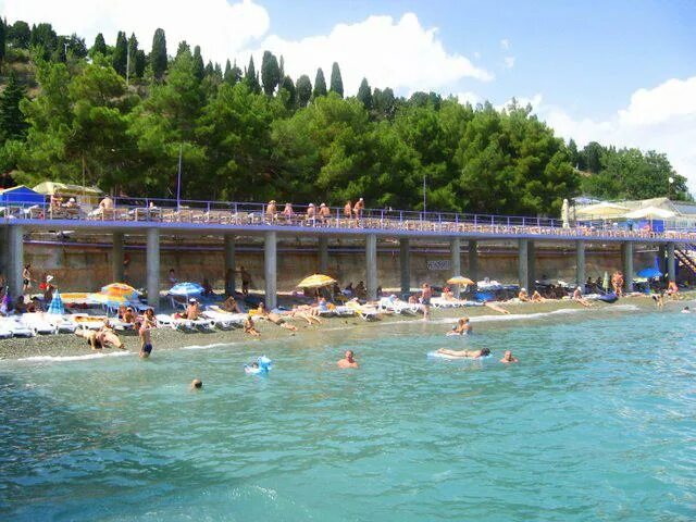 Пляж санатория алушта фото Санатории и пансионаты Крыма среднего класса и с лечением опорно-двигательного а