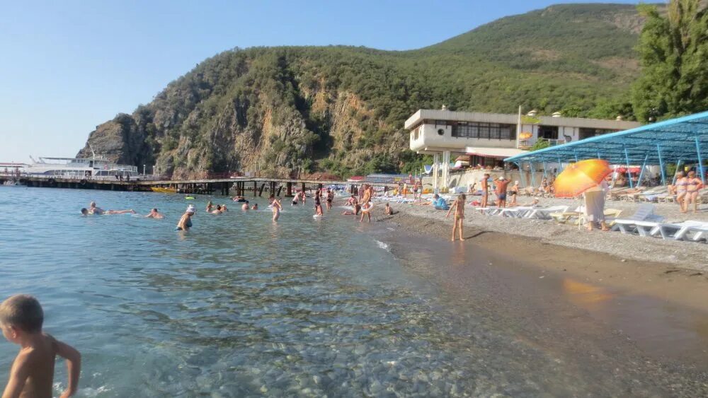 Пляж санаторное крым фото Пляж