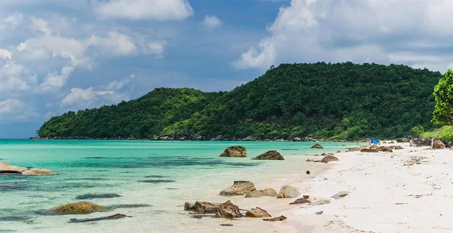 Пляж сао провинция кьензянг остров фукуок фото Bai Khem Beach - The pristine beauty in the Southern Pearl Island - Sun World Ho