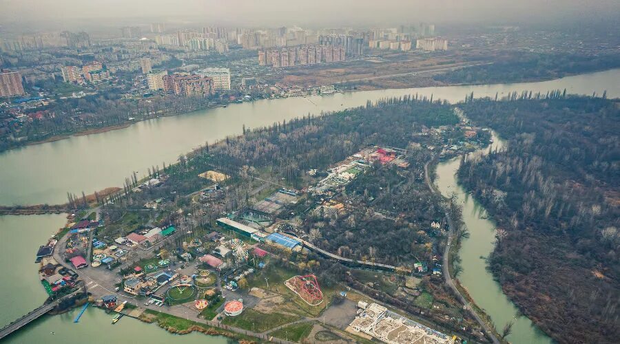 Пляж солнечный остров краснодар фото Летаем над самым большим зеленым массивом Краснодара. Часть 1: Солнечный остров 