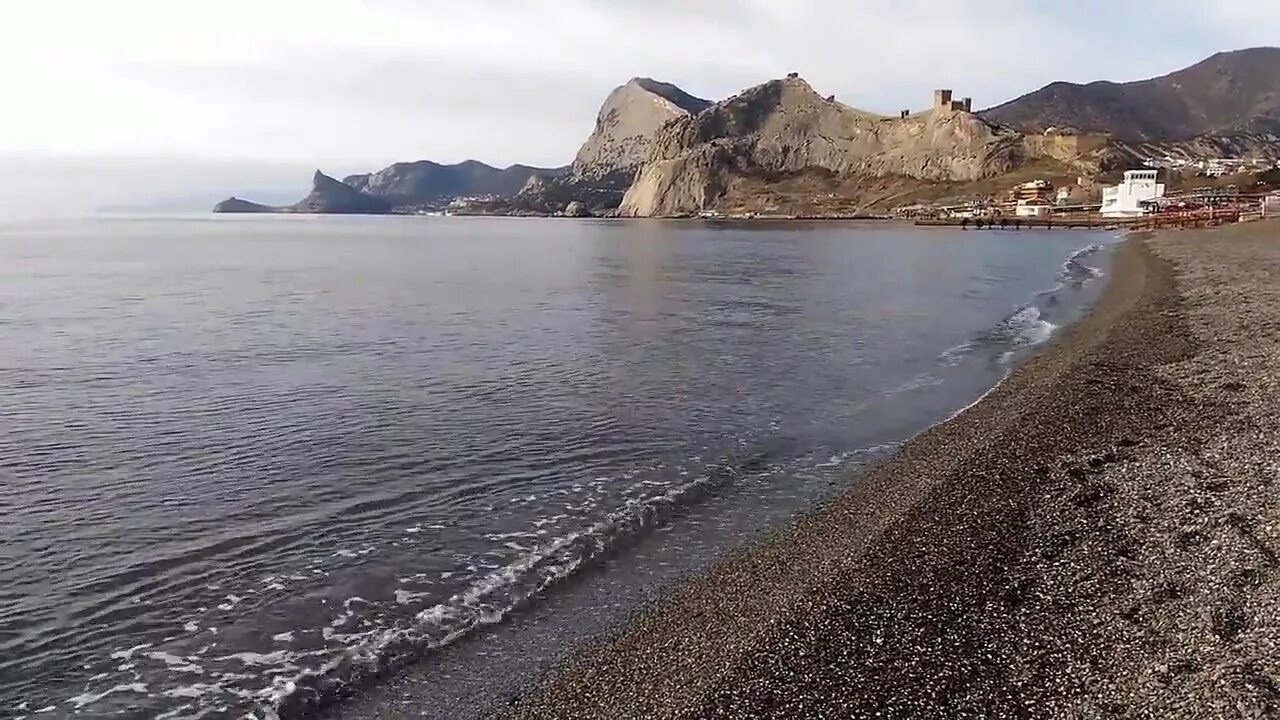 Пляж судак крым фото набережная Крым в январе. Судак, Набережная и пляж, прогулка 10 января 2018 г - YouTube