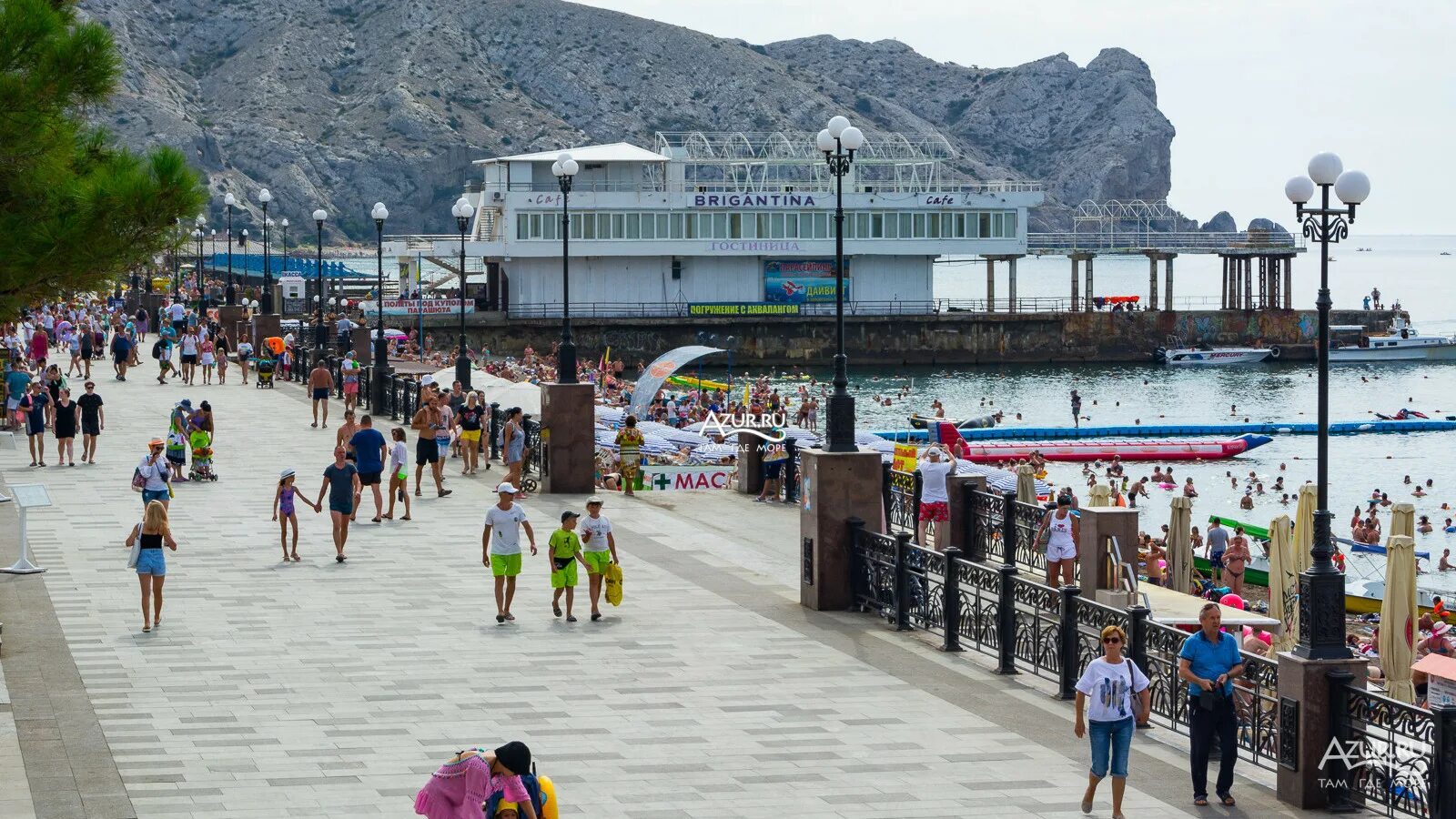 Пляж судак крым фото набережная Фотогалерея Фотографии города Судак в Судак Фото на сайте Azur.ru