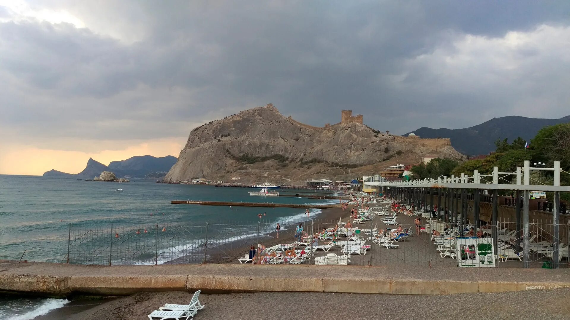 Пляж судак крым фото набережная Набережная город судак - Фото