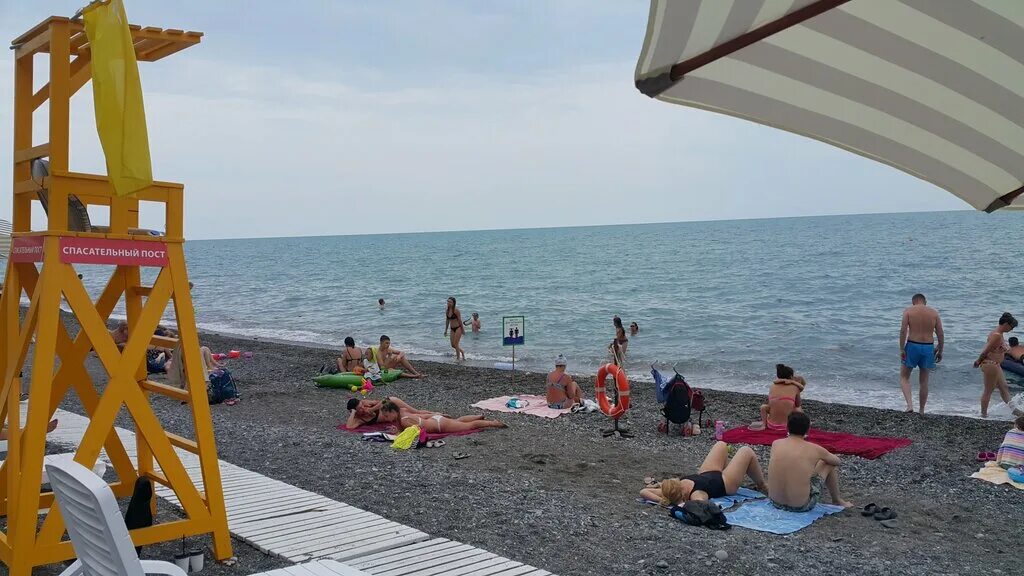Пляж светлячок сочи фото Пляж Светлячок, пляж, Виноградная ул., 14/1, Сочи - Яндекс.Карты